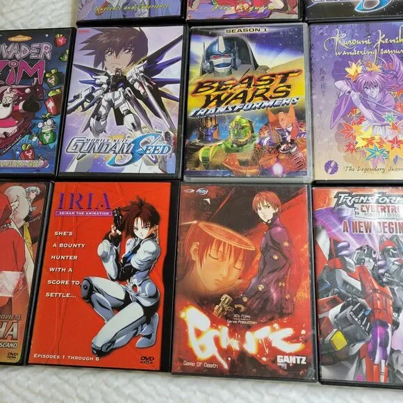 Anime DVDs Animated Stories Lot Gundam Inuyasha Iria Transformers Beast Wars TV - Picture 7 of 16